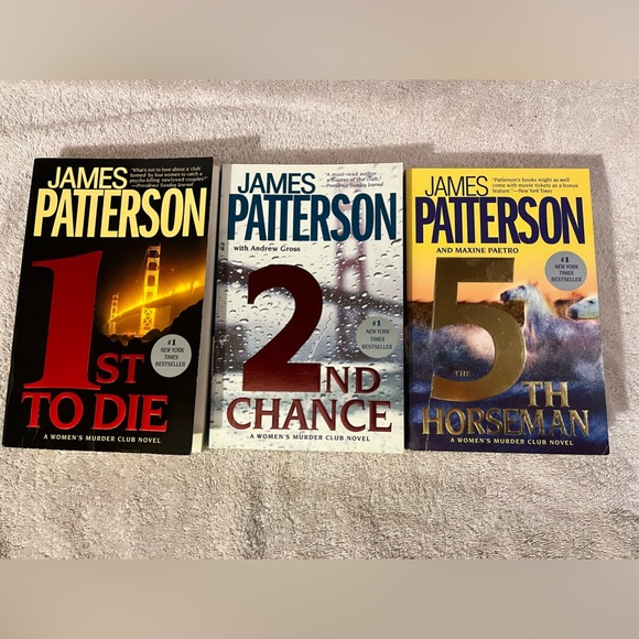 Lot/3 James Patterson Women’s Murder Club Novels in Large Paperbacks - Picture 1 of 6